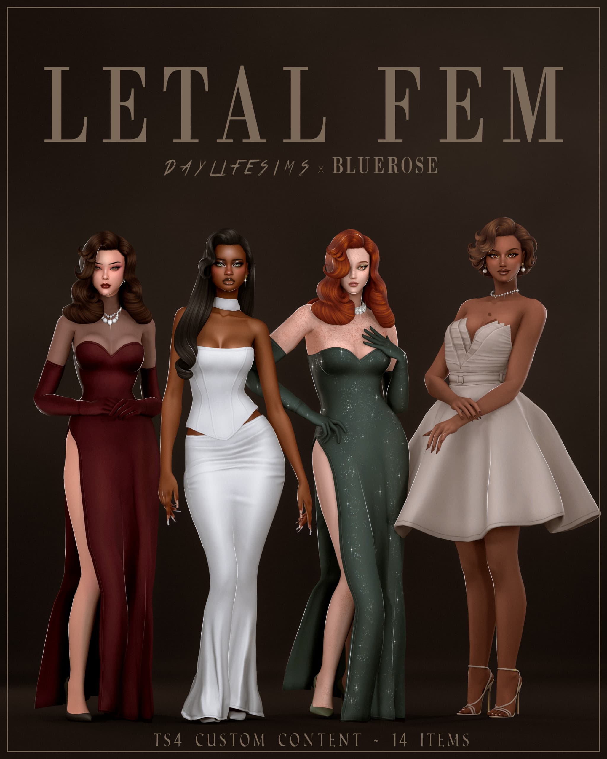 Скриншот мода Коллекция одежды и причесок Letal Fem Collection